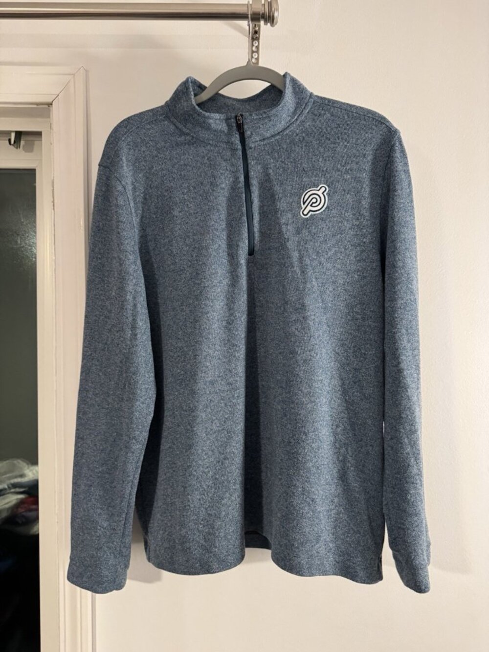 Rhone x Peloton Quarter-Zip Pullover Men's L Blue